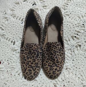 Adam Tucker Leopard Print Flats